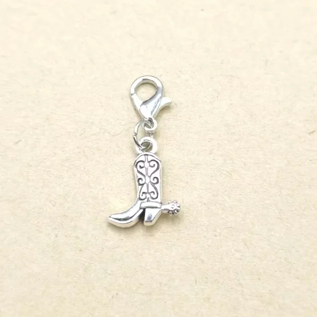  60pcs Silver Western Cowboy Charms Pendants Alloy