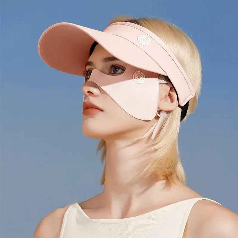 New Outdoor Golf Cycling Anti-UV Eye Patches Summer Eye Protection Sunscreen Mask Breathable Adjustable Ice Silk Butterfly Mask