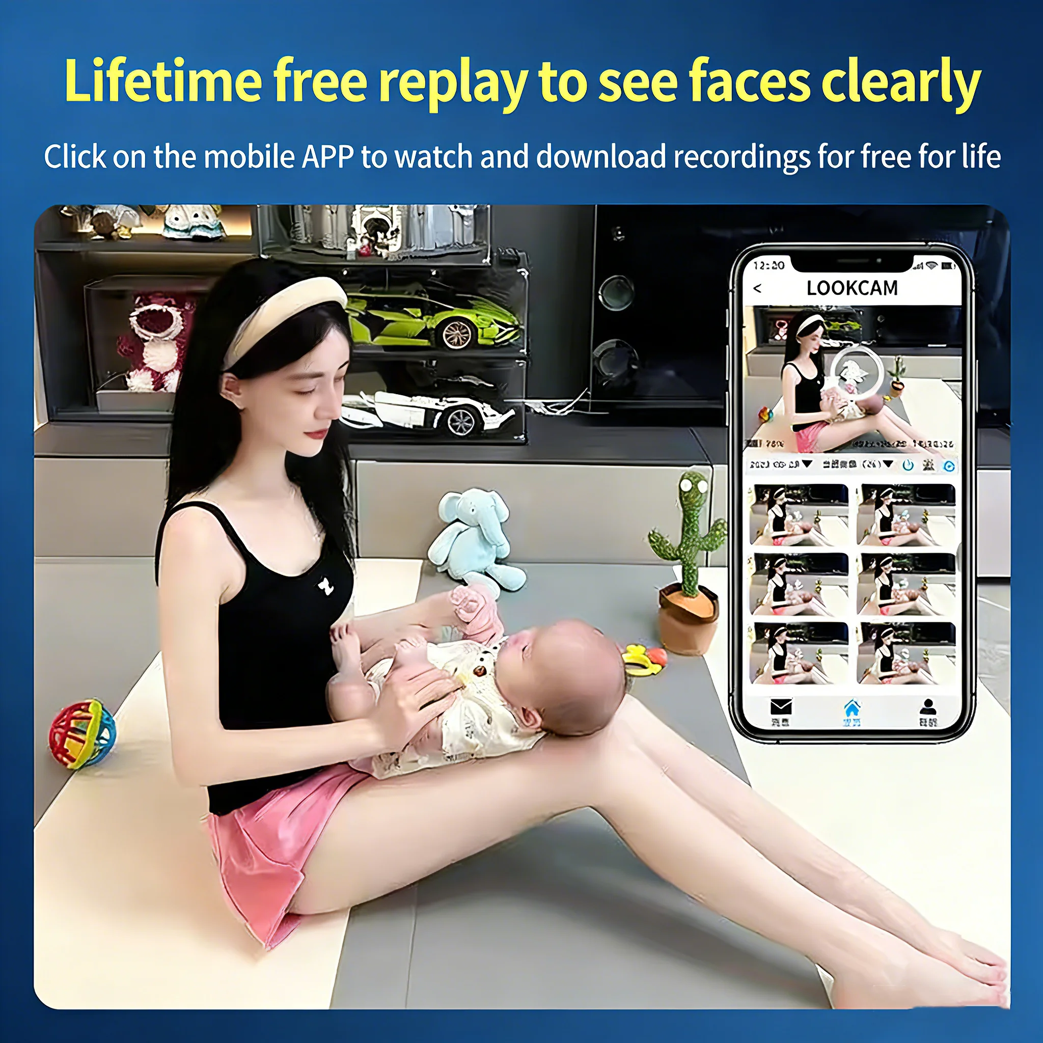 4K HD Mini WiFi Camera 1080P HD Mist Humidifier Camera Motion Detection Home Security Monitor Remote View Video Recorder DVR Cam 3