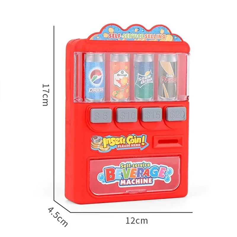 Children's Simulated Beverage Vending Machine Coin-operated Shopping Vending Machine Toy Role-playing House Toy Gift 6
