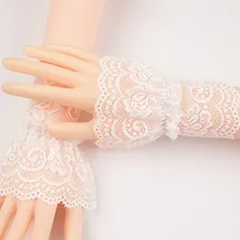 

Detachable Cuffs Lace Ruffles Elbow Sleeve Cuff Fake Sleeve Arm Cover Scar Cover Gloves Sun Protection Female Transparent Cuffs