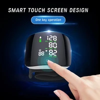 Wrist Blood Pressure Monitor Digital Voice Chargeable Automatic Tonometer Heart Rate Sphygmomanometer Smart Touch LCD Screen 2
