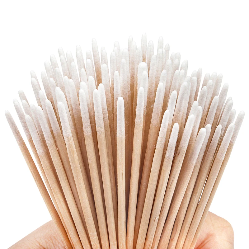 100/300pcs Double Head Cotton Swab Women Makeup Cotton Buds Tip For Medical Wood Sticks Nose Ears Cleaning Health Care Tools 5