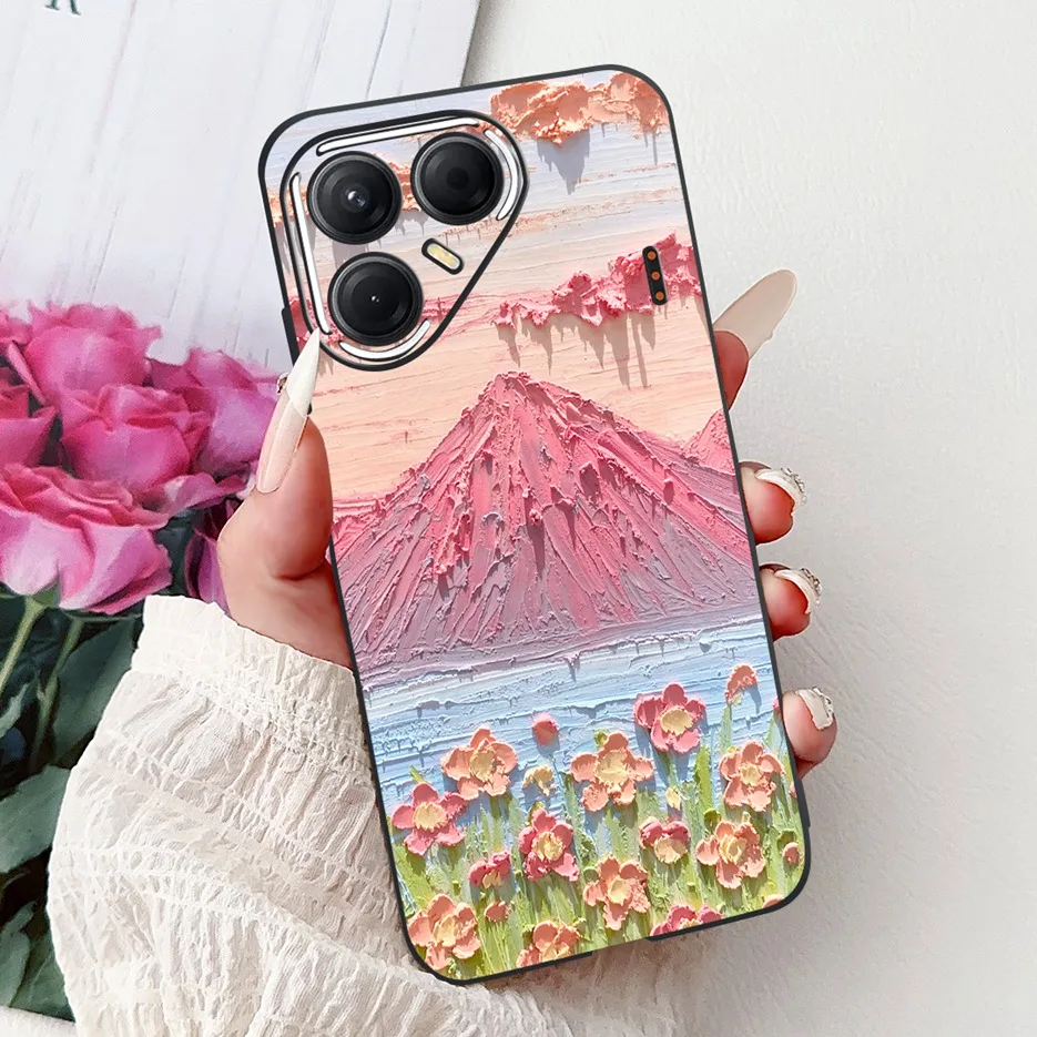 Stylish Painted Soft Silicone Phone Case Cover