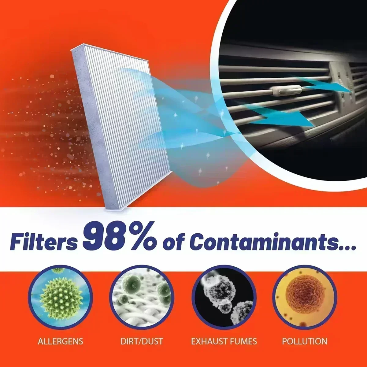 Car Cabin Air Filter for Infiniti G25 G37 Filters Carbon Fiber