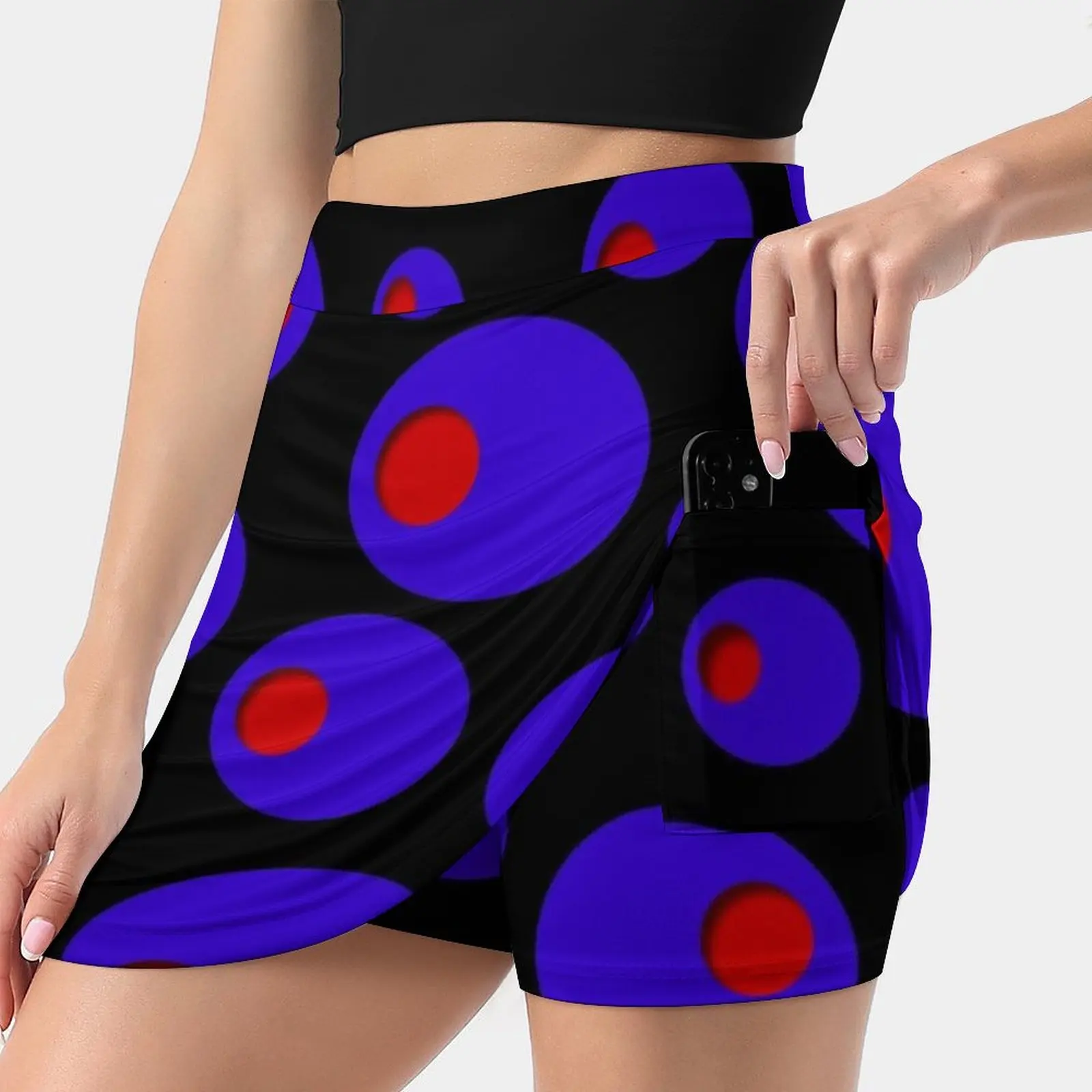 

Blue Olives & Red Pimentos Women's skirt Aesthetic skirts New Fashion Short Skirts Whimsical Digital Design Blue Olives Red