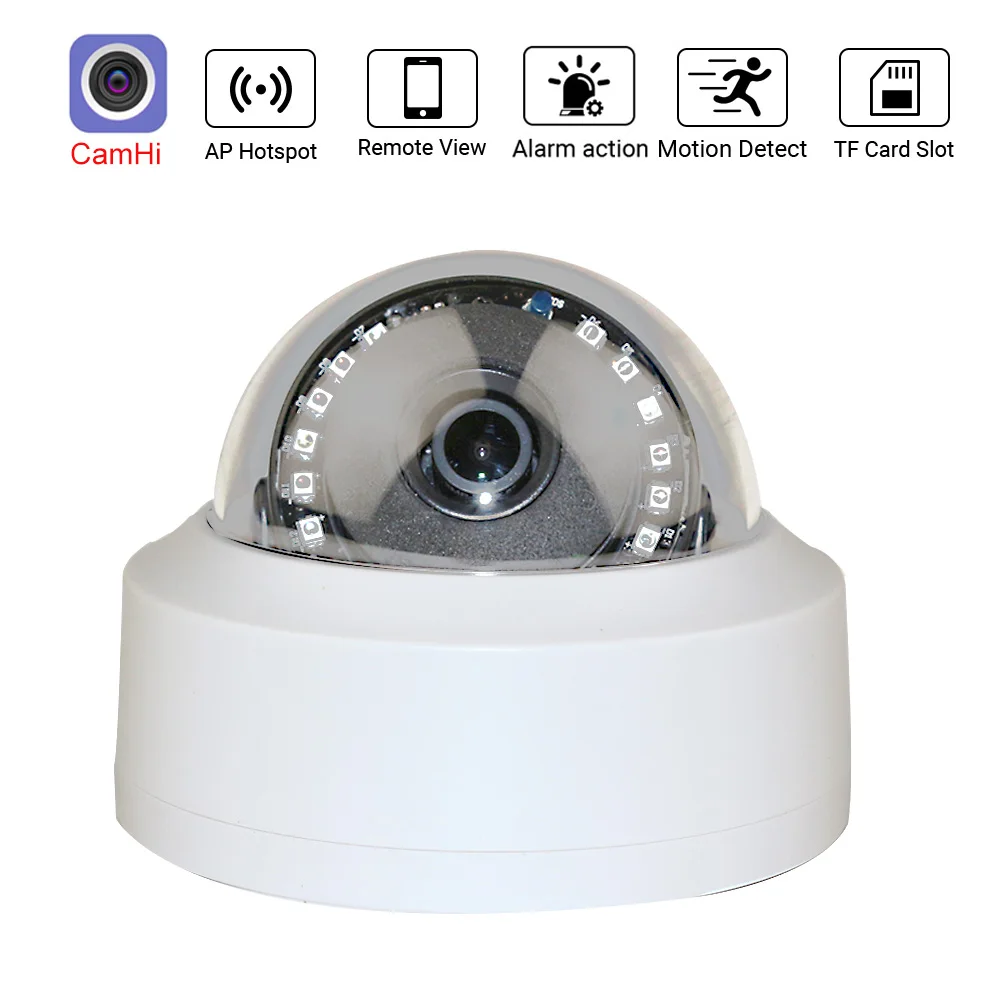 CamHiWirelessWiFIPCameraIndoorDome1080PSONY307CMOSMicTF
