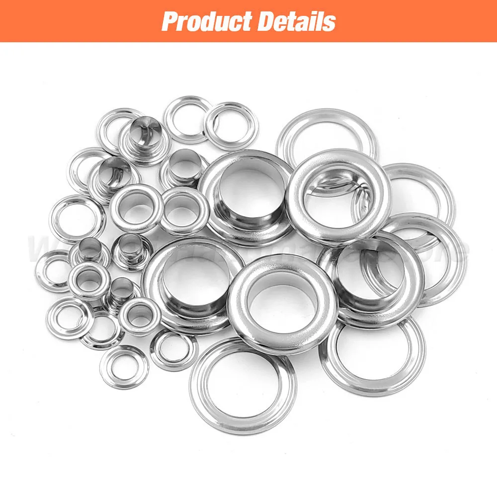 4mm/6mm/12mm Eyelet Grommet Install Plier With 100 Sets Eyelet Metal Hole Ring For DIY Leatherthercraft Bags Belts Shoes Clothes