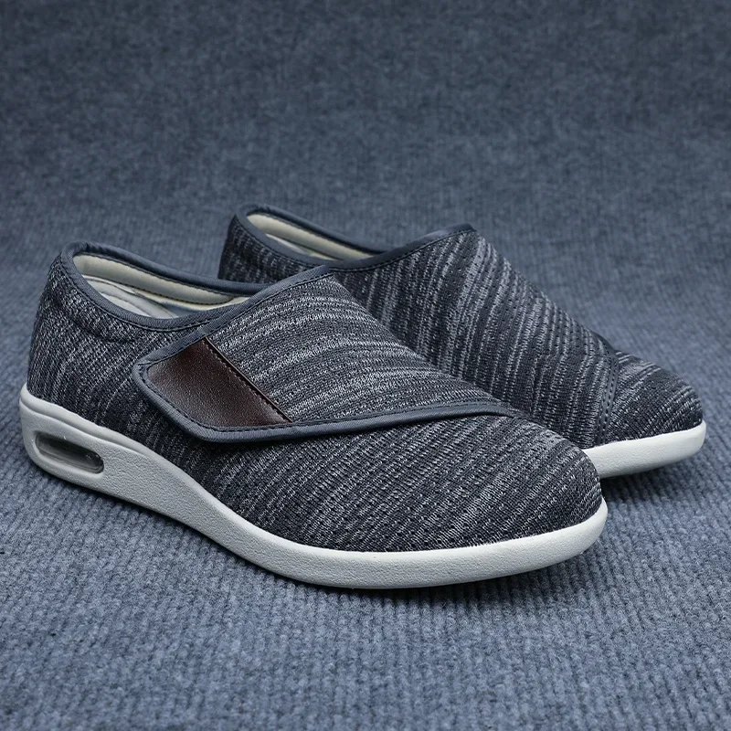 thumbnail image 1 of zapatos ortopédicos de moda con pies anchos y hinchados, ajuste de eversión del pulgar, zapatos para diabéticos suaves y cómodos, zapatos informales para caminar, 1 of 5