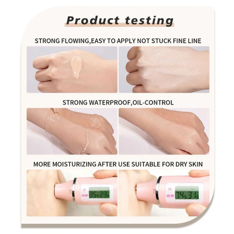 Natural Primer Foundation Face Contouring Concealer Cream Full Coverage Lasting Moisturizing Pre-makeup Primer Invisible Pores 5