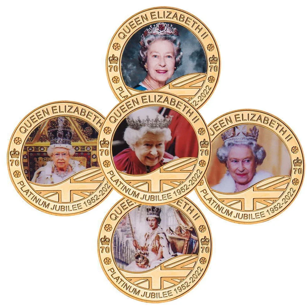 

Customized UK commemorative metal coin british ii silver souvenir loz queen elizabeth ii souvenir badge celebrity home decor