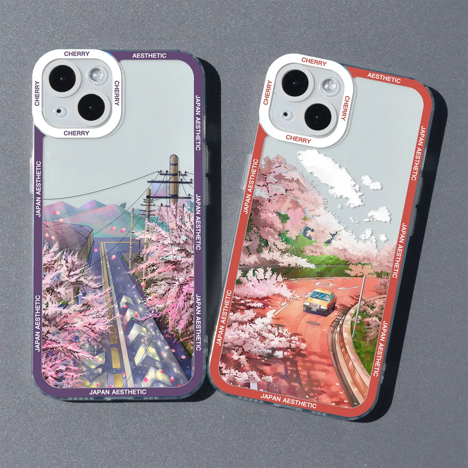 Anime Landscape Phone Case For iPhone 14 13 12 11 Pro Max Mini 7 8