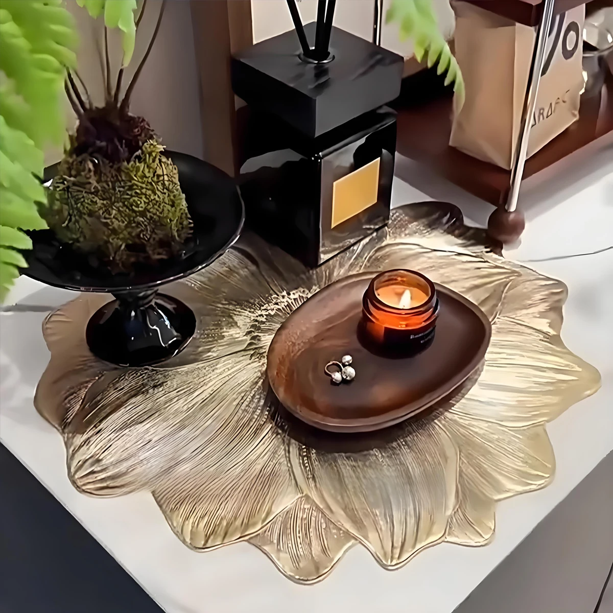 Lotus Heat Resistant Coaster Set 5