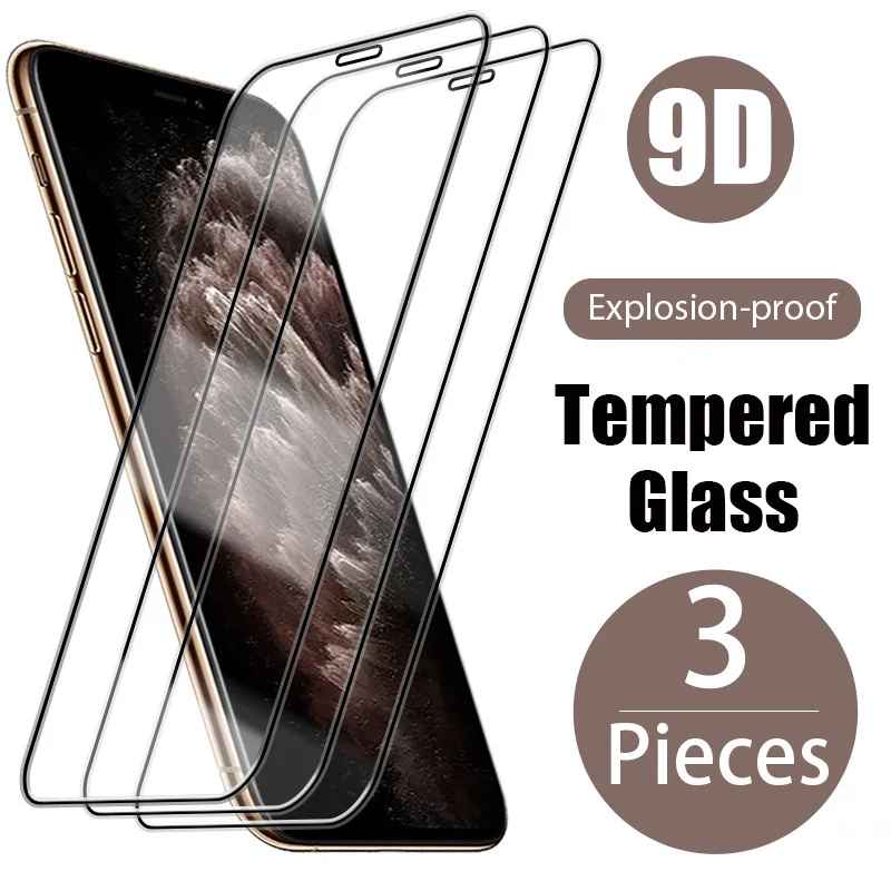 

Закаленное стекло для iphone 12 Pro Max 12 Mini 11 Pro, защитное стекло на iPhone 12 Pro, XR, XS, 8 Plus, 7 Plus, 3 шт.