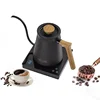 600ml Hand Punch Coffee Kettle Smart Temperature Control Electric Teapot 1000W Rapid Heating Slender Mouth Gooseneck Kettles 2