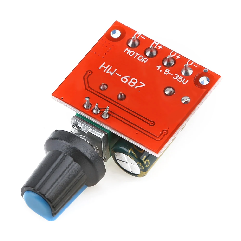 5A PWM 모터 속도 컨트롤러 DC 4.5V-35V 90W 모터 속도 컨트롤러 퓨즈 자동 복구 모터 속도 조절기
