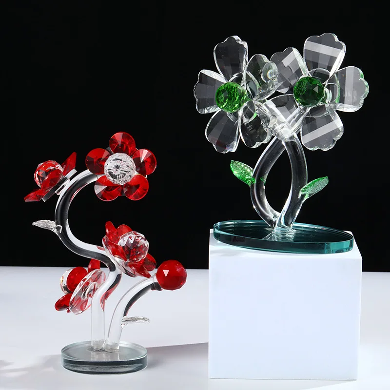 

Crystal Ornaments Flower Ornaments Crystal Crafts Desktop Ornaments Crystal Products Ornaments Crystals Room Decoration Gift