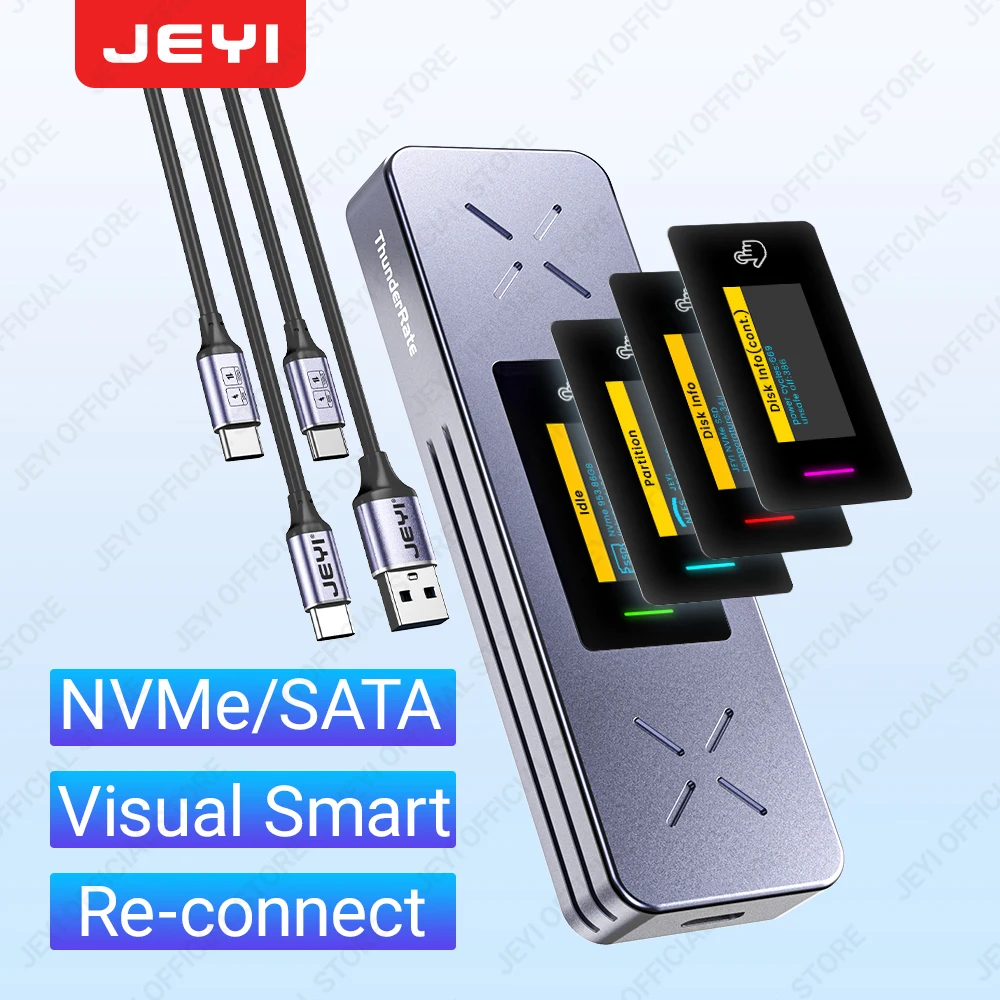 JEYI M.2 NVMe NGFF SSD Enclosure