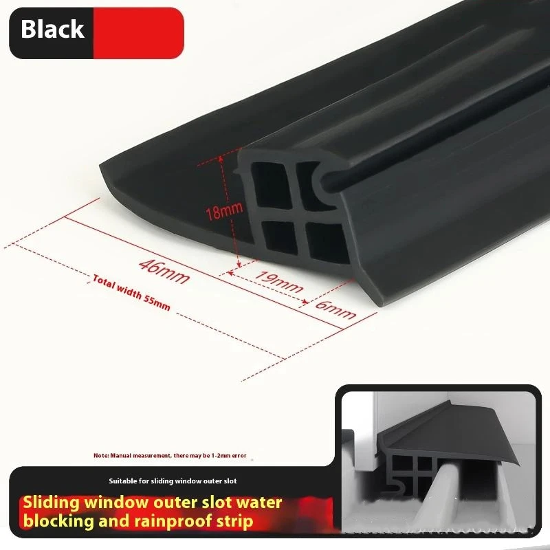 Balcony Windproof Insulation Weatherstrip for Window Sealing and Water Blocking