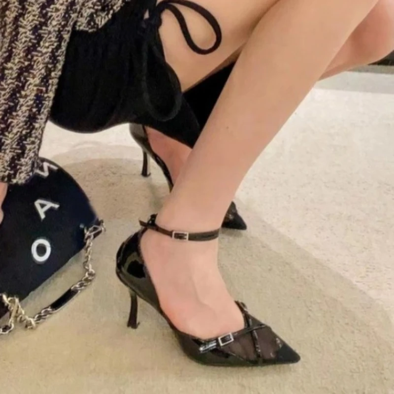 sexy Ladies Sandals Wth Heel 2024 New In Fashion Luxury Footwear Slides High Heels Casual Outside Female Shoes Women Pumps 3