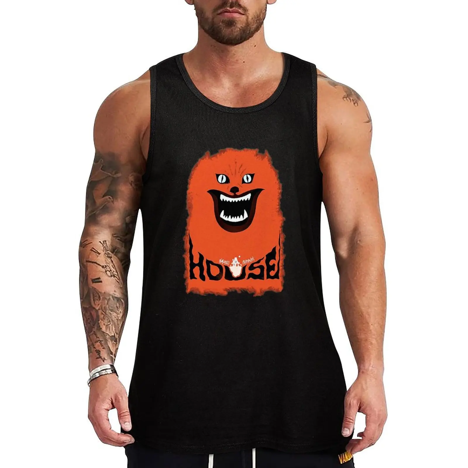 

House (hausu) - Logo Tank Top t-shirt for men sleeveless vests t-shirts for men vests for men