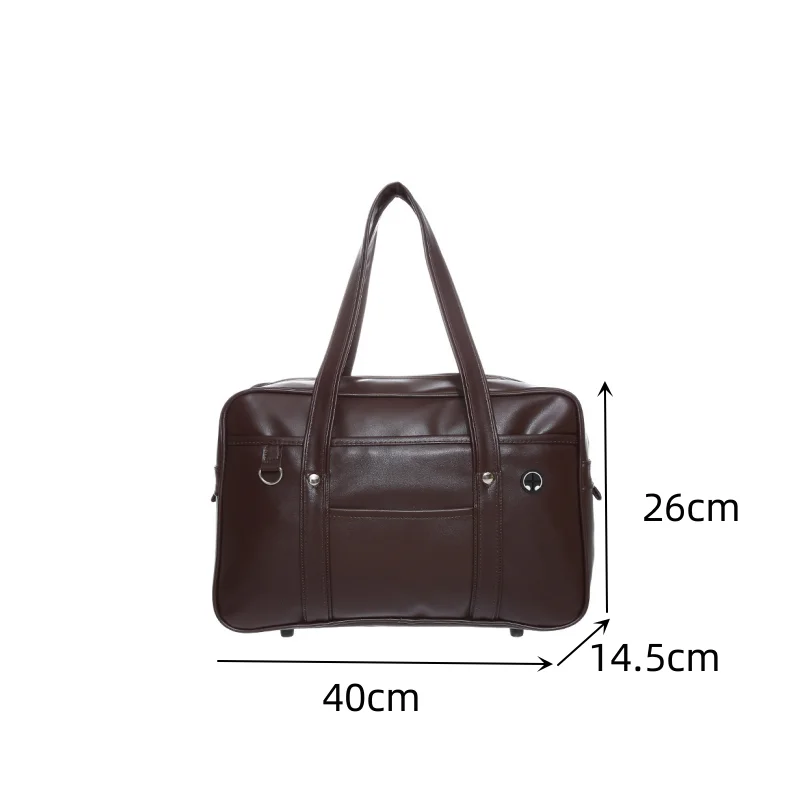 Japanese two-dimensional student JK uniform bag girl PU schoolbag COS wear-resistant waterproof one-shoulder Messenger handbag 6
