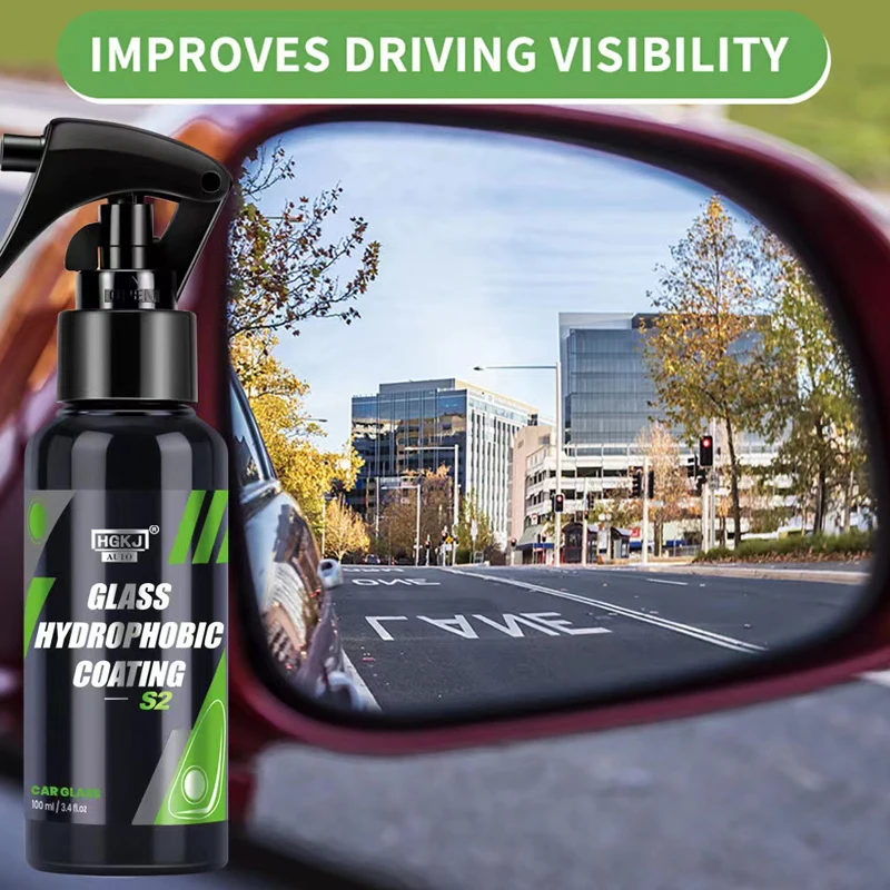 

50ml Car Anti Rain Coating Glass Hydrophobic Coating S2 Ceramic Spray Windshield Mirror Coating HGKJ S2 Car Care Paint Detailing