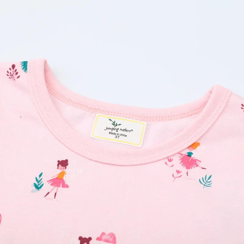 Girls Princess Dancing Print Long Sleeve Children's Clothing Spring Autumn 2-7T Birthday Party