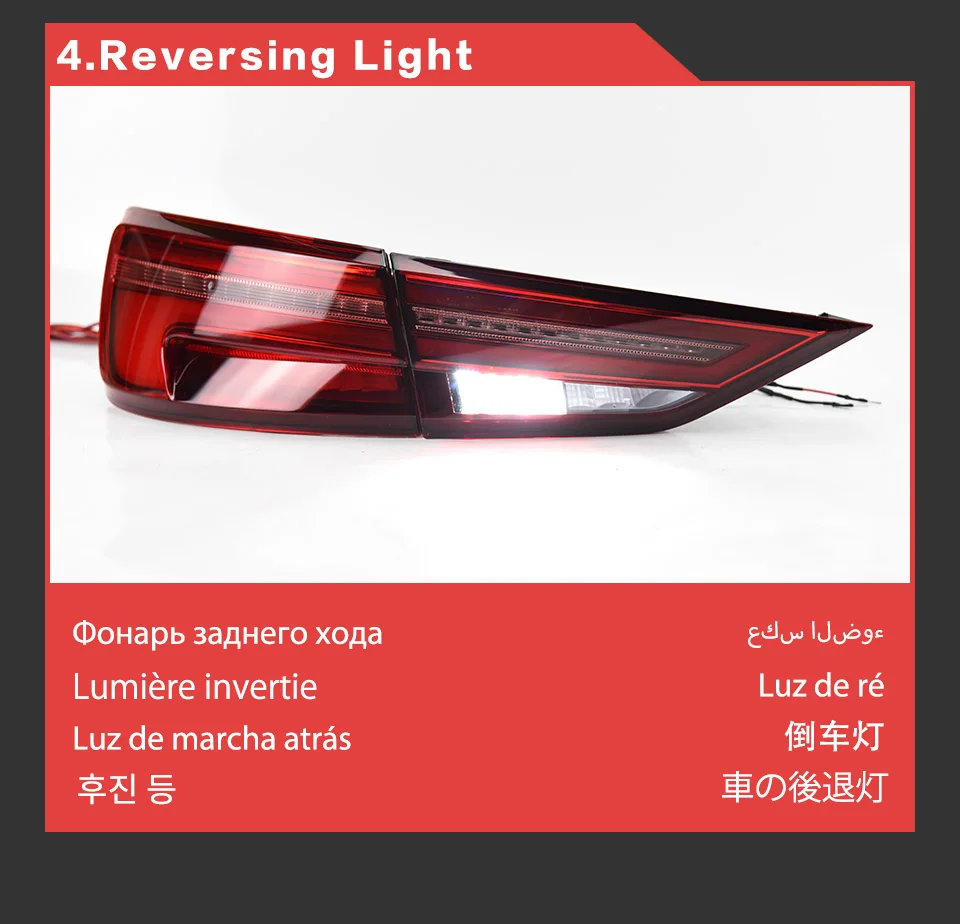 Audi A3 Tail Lights 20132019 A3 LED Tail lamp light LED DRL Dynamic