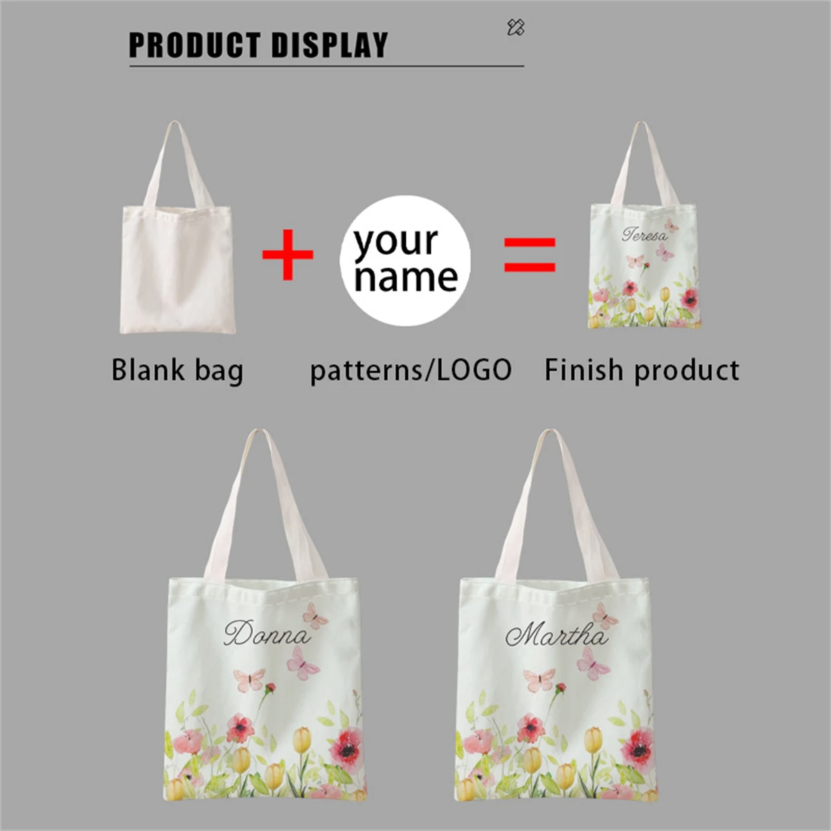 New women's tote bag, customized photo shopping bag, can be customized according to your unique design