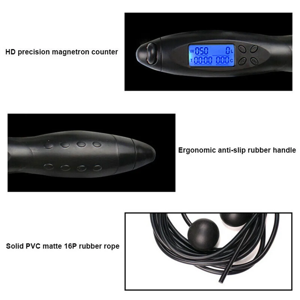 3M Jump Ropes with Electronic Counting Outdoor Lose Weight Fitness Equipment Cordless Rope Skipping Cuerda Deporte
