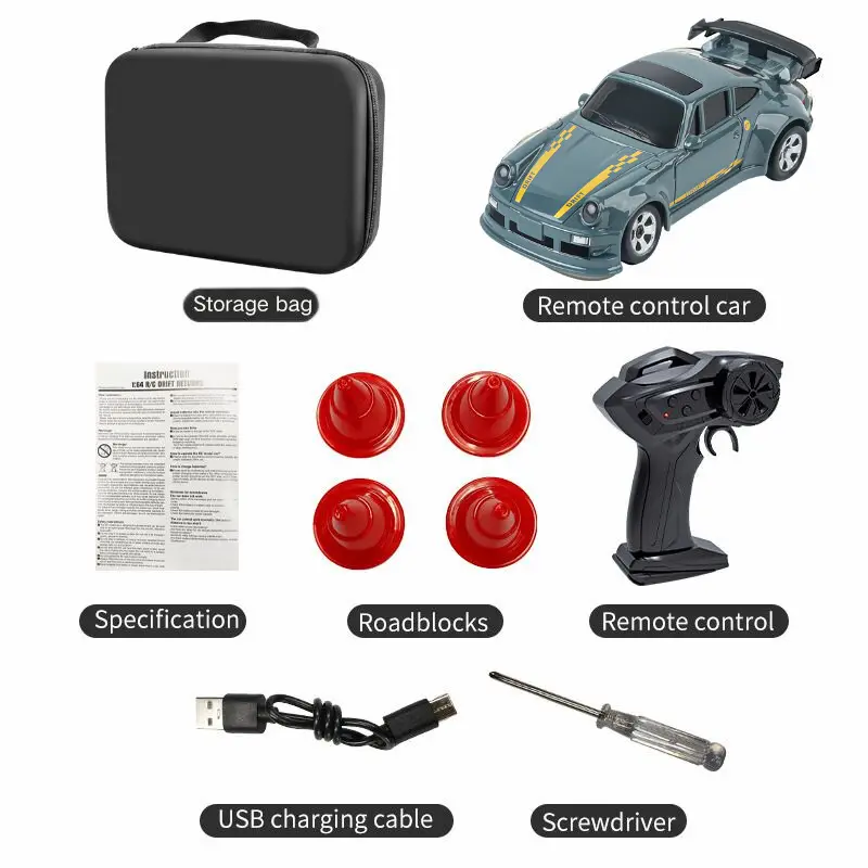 2026 New Kf20 1:64 Drift Rc Car Four-wheel remote-controlled racing car Full proportions Desk Competition Toy Boys Ideal gifts. - Image 7