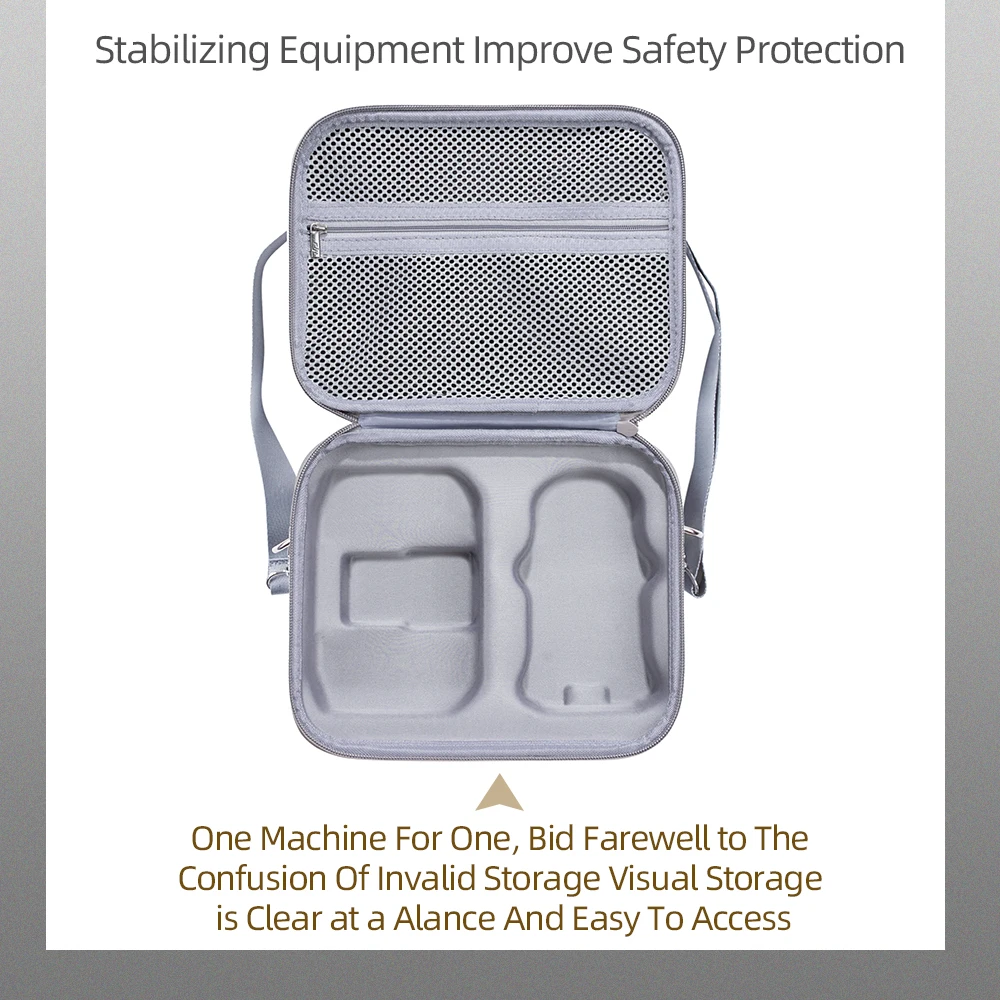 For DJI Mini3 Pro Portable Carrying Case Hard EVA Storage Bag Waterproof Protective Handbag Box