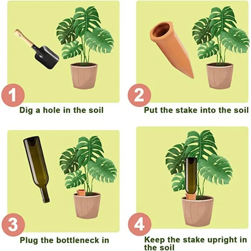 Terracotta Self-Watering Stakes 5