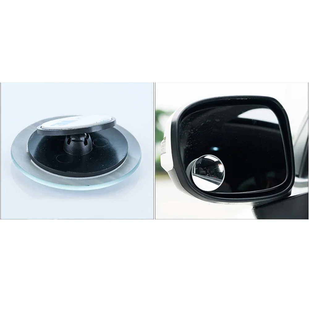 

1pc Car Universal Rear View Mirror Side Mirror Blind Spot Reflective Circular Mirror 360° Reflex Wide Angle Convex Accessories