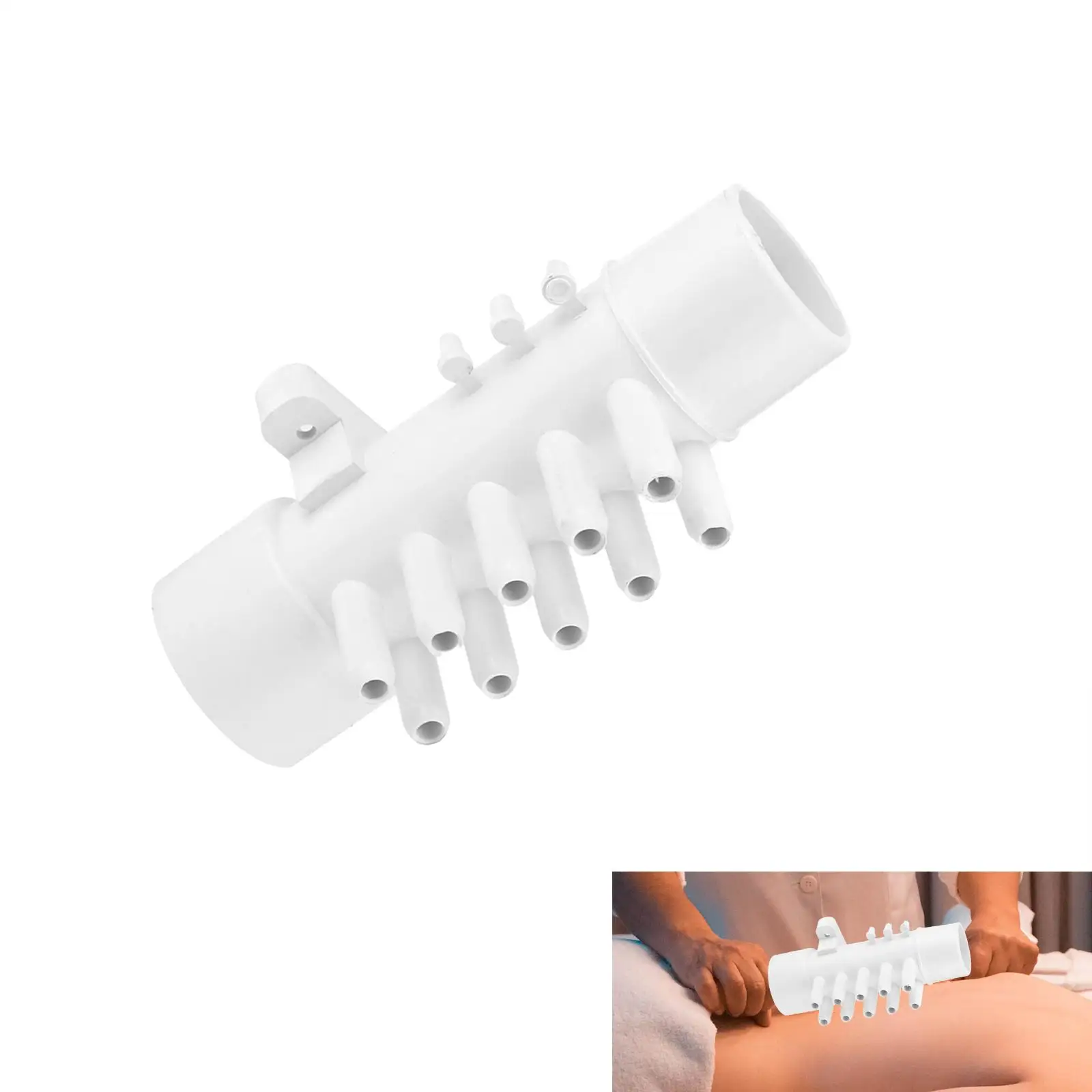 

Water Diverter 10 Port Straight Swimming Pool Connector Plumbing for Bathtub