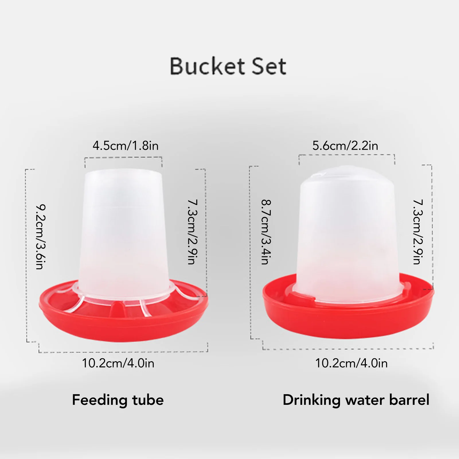 Chick Feeder and Waterer Kit Rotary Sleeve Design Automatic Feeding and Watering Poultry Feeder Waterer Combo Poultry poultry feeder poultry waterer