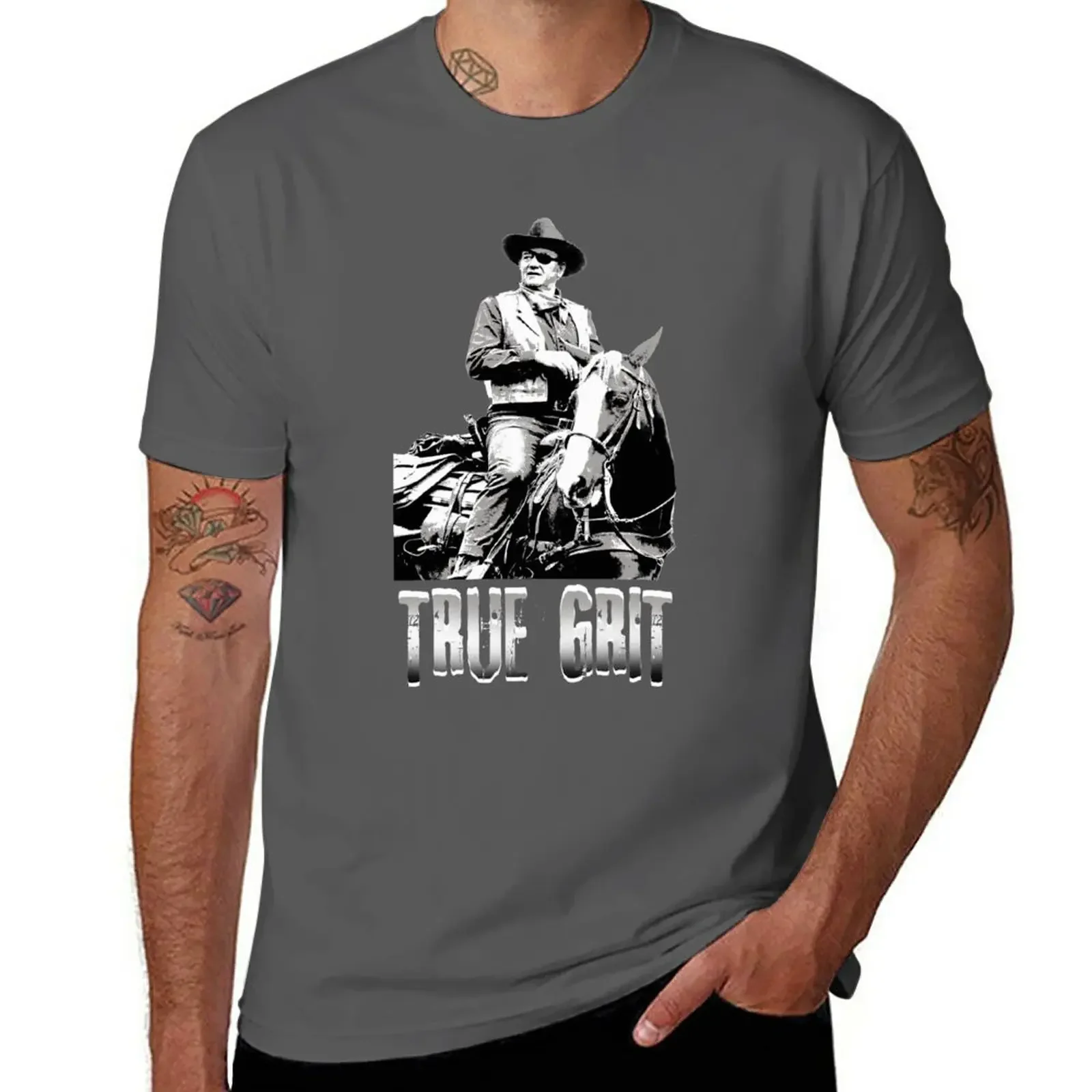 

true grit T-Shirt heavyweights oversizeds Aesthetic clothing clothes for men