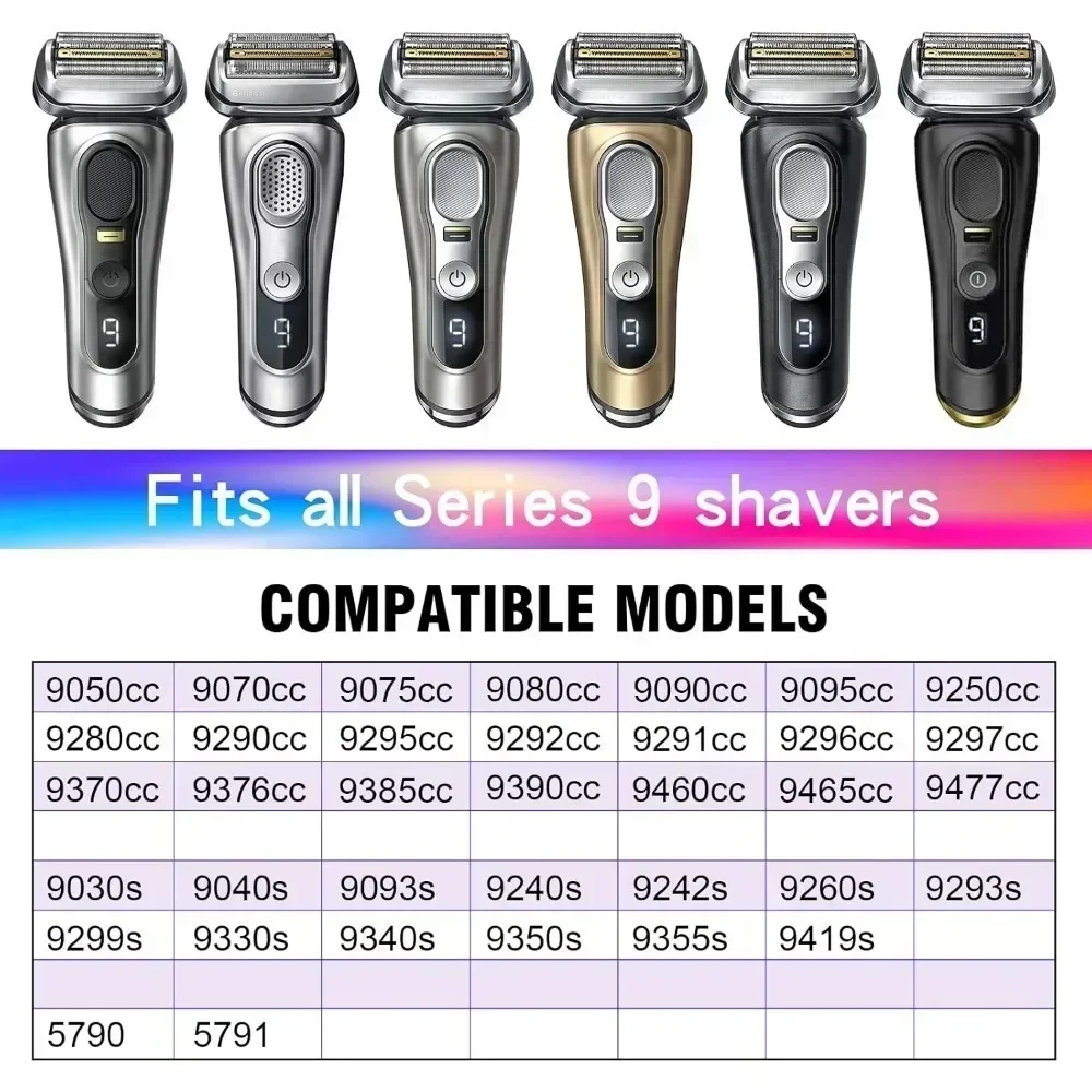Series 9 92B 92S 92M Electric Shaver Replacement Head Accessorie Compatible with Braun 5790、5791、9050CC、9070CC、9030S、9040S Etc