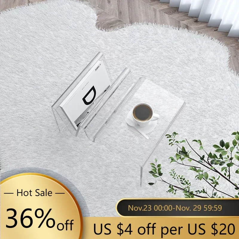 

Nordic Furniture Acrylic Coffee Table Living Room Furniture Transparent Sofa Side Table Creative Bedside Tables
