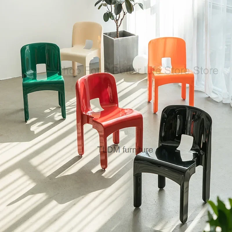 

Скандинавские зеленые стулья, обеденный садовый пластиковый дизайнерский стул для балкона, детский обеденный стул, итальянская терраса, мебель для кухни Muebles