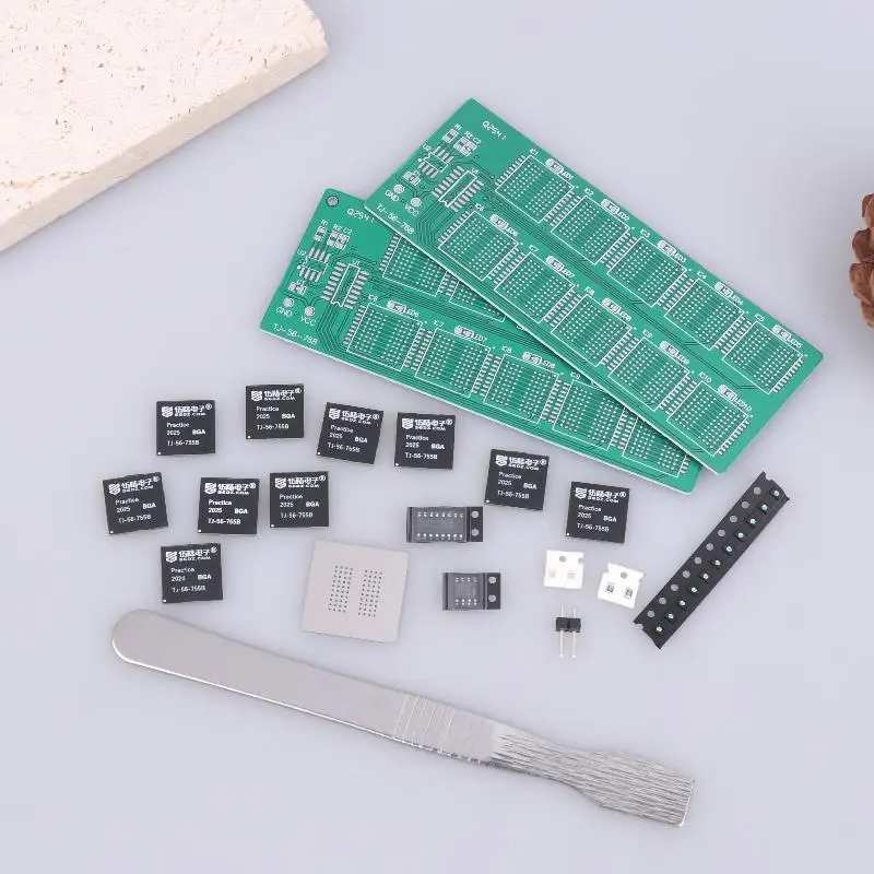 Lötübungsboard-Set mit BGA-Chipsatz für Dezimal-Fließlicht-Training; Lose Zubehörteile für Bildungszwecke – Detail 5
