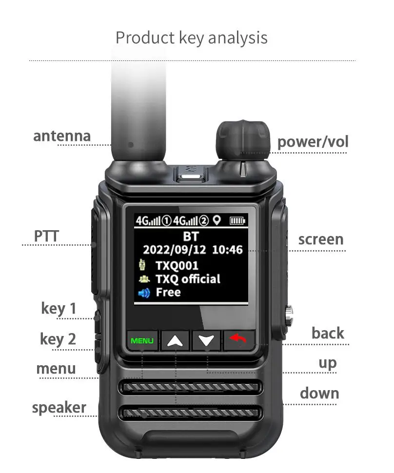 Рисунок 4 - 968 global-ptt walkie talkie IP67