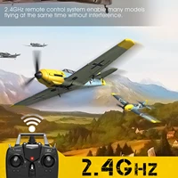 Volantex BF109 Remote Control Airplane 2.4GHz 4CH 400mm Wingspan One Key U-Turn Aerobatic RC Plane Warbird Gift Toys 76111 2