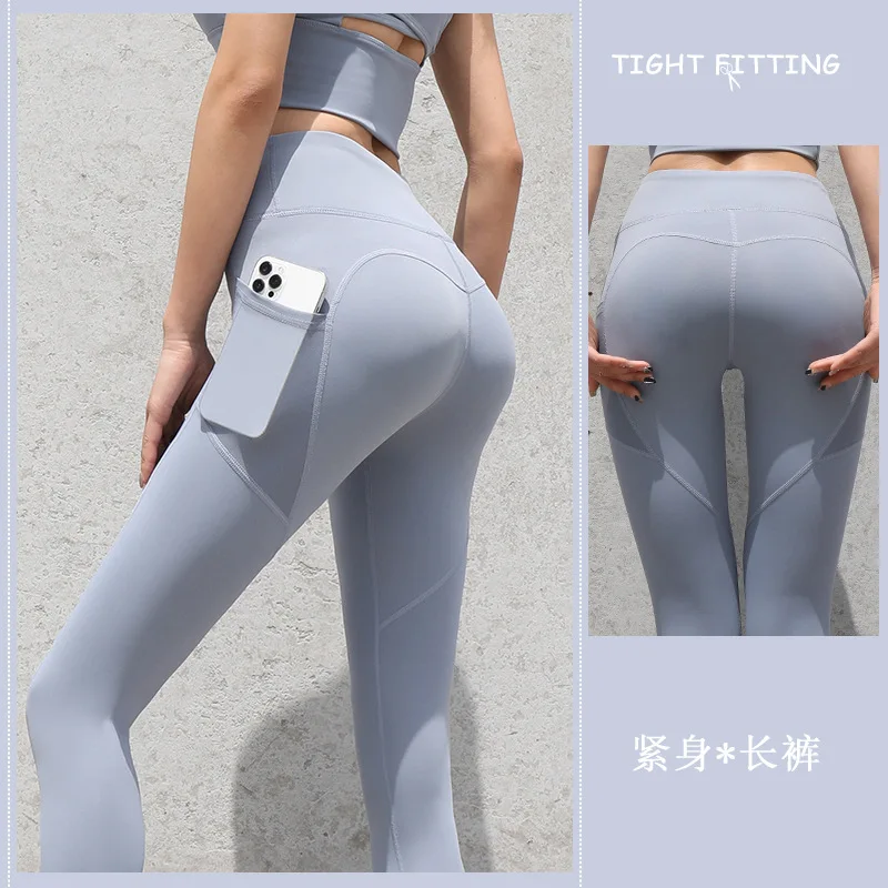 Women Leggings With Pockets Yoga Pants Gym Leggings Sport Women Fitness High Waist Female Legging Tummy Control Running Training Sports & Entertainment