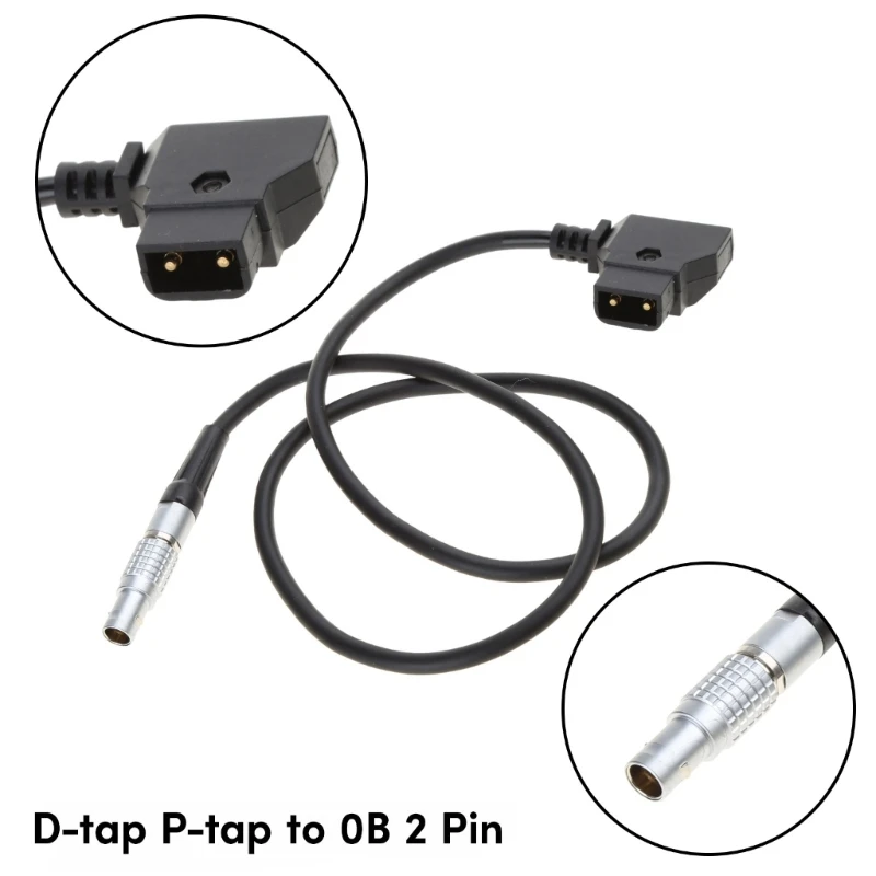 Power supply cable D Tap to 0B 2 Pin Male Power Cable for Teradek Bond Transvideo SmallHD 703Monitor Camera