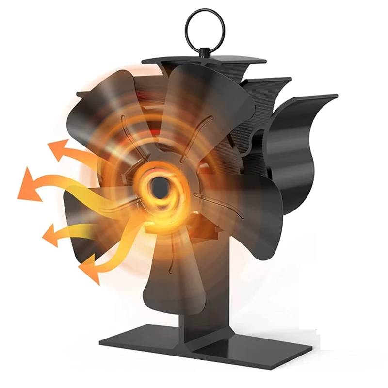 통나무 버너 벽난로 및 목재 버너용 통나무 버너 선풍기, 5 블레이드, 신제품