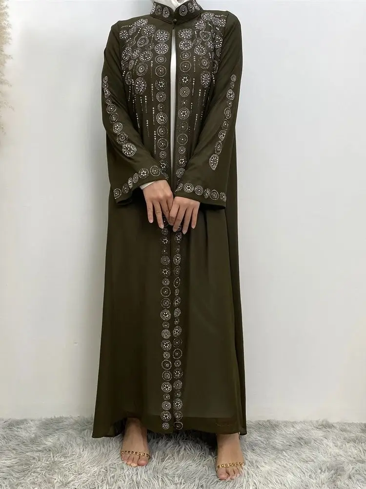 

Ramadan Chiffon Open Kimono Abaya Prayer Clothes Women Kaftans Arabic Turkey Islamic Muslim Dress Robe Djellaba Femme Musulmane