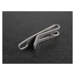 Compact Titanium & Stainless Steel Keychain Clip with Pocket EDC Flashlight Accessory (Titanium alloy)