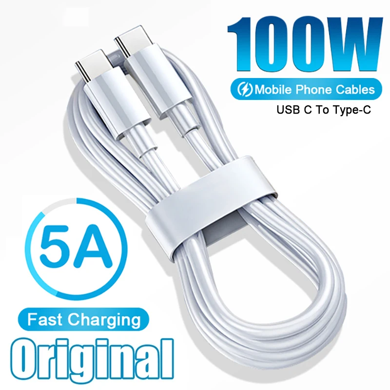 100w Câble Usb C Pour Samsung Galaxy S22 S21 Ultra Xiaomi Redmi Note 11